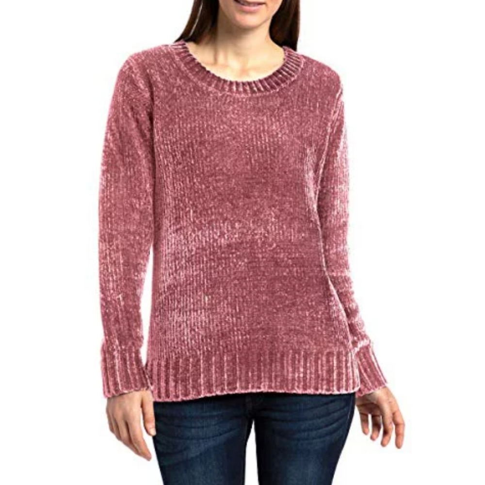 Orvis Chenille Pullover V-Neck Sweater/ L. CUT SIZE LABEL.CHECK THE MEASURE